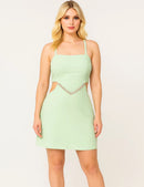 Macaquinho Feminino Bella em Alfaiataria com Amarração nas Costas Elegante para Verão