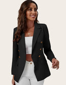 Blazer Feminino Alongado de Alfaiataria Social com Botões – Elegante e Moderno