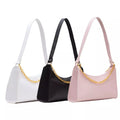 Kit 3 Bolsas Femininas Pequenas de Ombro e Mão Modelo Baguete com Corrente