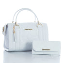 Conjunto Bolsa Baú + Carteira Feminina  Versátil com Alça Transversal e de Mão