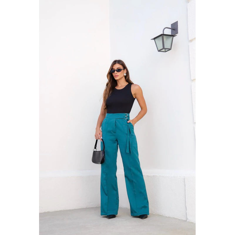 Calça Feminina de Alfaiataria Cintura Alta – Social e Elegante para o Dia a Dia