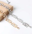 Cinto Feminino de Corrente em Metal Importado nas Cores Dourado e Prata