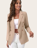 Blazer Feminino Alongado de Alfaiataria Social com Botões – Elegante e Moderno