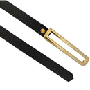 Kit 3 Cintos Femininos Dourados com Fivela Alongada para Vestido, Short e Calça de Alfaiataria