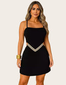 Macaquinho Feminino Bella em Alfaiataria com Amarração nas Costas Elegante para Verão