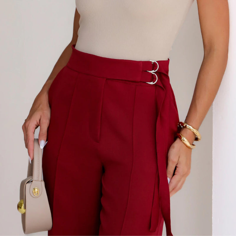 Calça Feminina de Alfaiataria Cintura Alta – Social e Elegante para o Dia a Dia