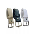 Conjunto com 3 Cintos Femininos Elegantes da Moda com Fivela Prata