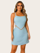 Macaquinho Feminino Bella em Alfaiataria com Amarração nas Costas Elegante para Verão