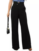 Calça Pantalona Feminina de Alfaiataria com Amarração – Cintura Alta, Tecido Leve e Elegante