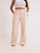 Calça Pantalona de Alfaiataria Premium Wide Leg Preta com Elastano – Design Elegante