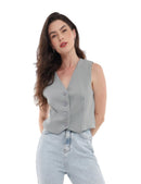 Coletinho Feminino Elegante em Alfaiataria