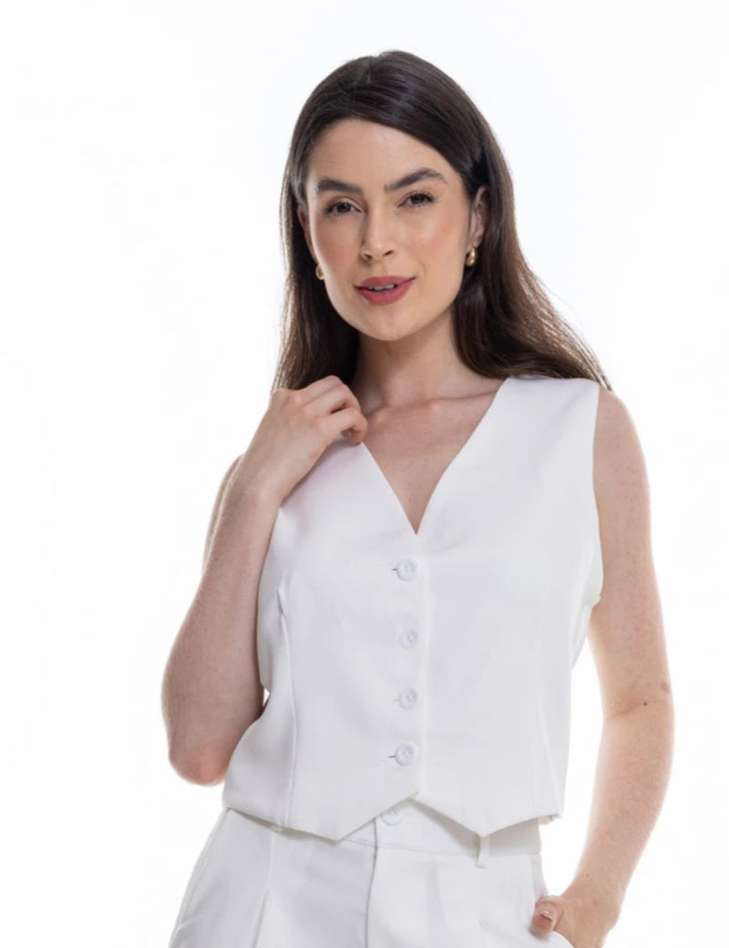 Coletinho Feminino Elegante em Alfaiataria
