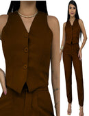 Conjunto Chic Feminino – Colete em Alfaiataria