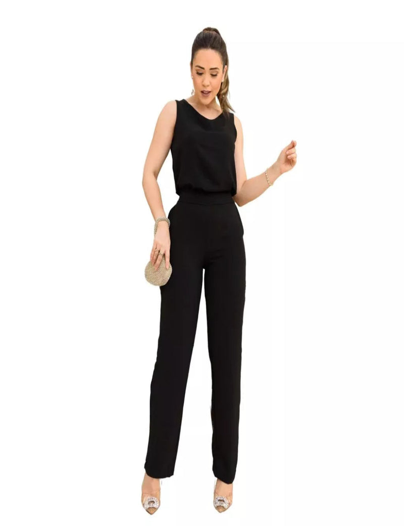 Conjunto Feminino Duna Forrado Blusa + Calça Wide Leg Coleção Nova