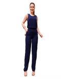 Conjunto Feminino Duna Forrado Blusa + Calça Wide Leg Coleção Nova