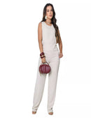 Conjunto Feminino Duna Forrado Blusa + Calça Wide Leg Coleção Nova