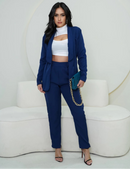 Conjunto Feminino de Alfaiataria – Blazer e Calça Social Casual para Trabalho