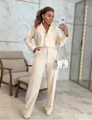 Conjunto Social Feminino – Blazer e Calça em Alfaiataria Sofisticada