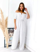 Macacão Social Feminino Ombro a Ombro Alfaiataria Pantalona Luxo