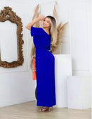 Macacão Social Feminino Ombro a Ombro Alfaiataria Pantalona Luxo