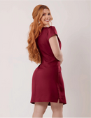 Vestido Cristão Casual na Altura do Joelho – Alfaiataria Sofisticada