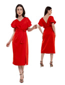 Vestido Longo Feminino de Festa com Cinto – Estilo Social Elegante