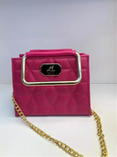 Bolsa Feminina Pequena Tiracolo Paris Elegante para Festas, Casamentos e Baladas com Alça de Corrente