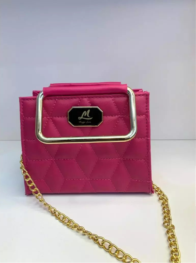 Bolsa Feminina Pequena Tiracolo Paris Elegante para Festas, Casamentos e Baladas com Alça de Corrente